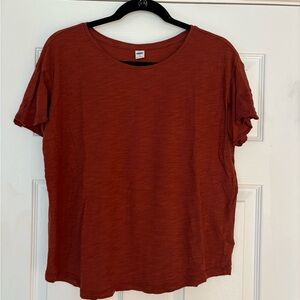 Old Navy Women's Short‎ Sleeve Tee in Rust